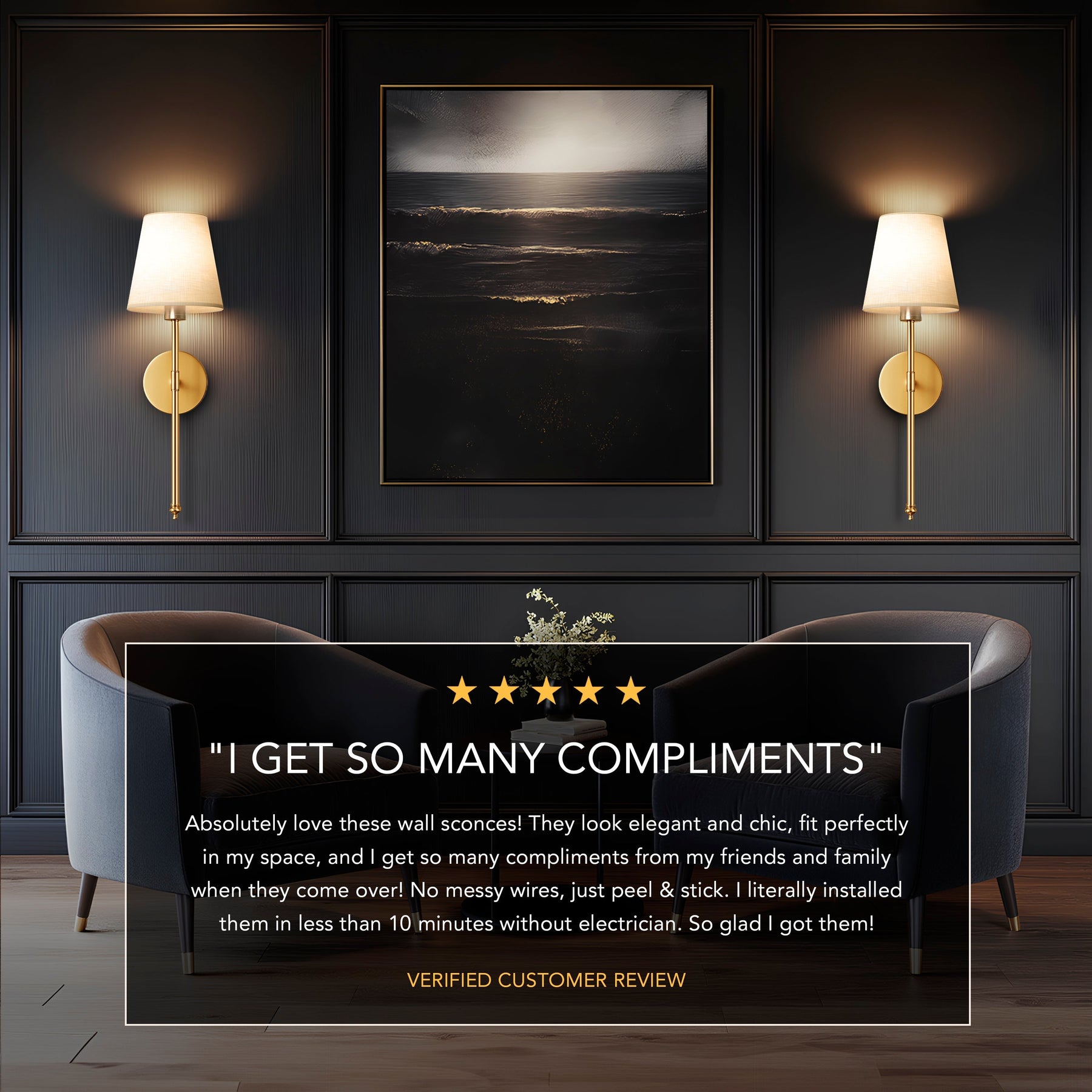 Wireless Wall Sconces