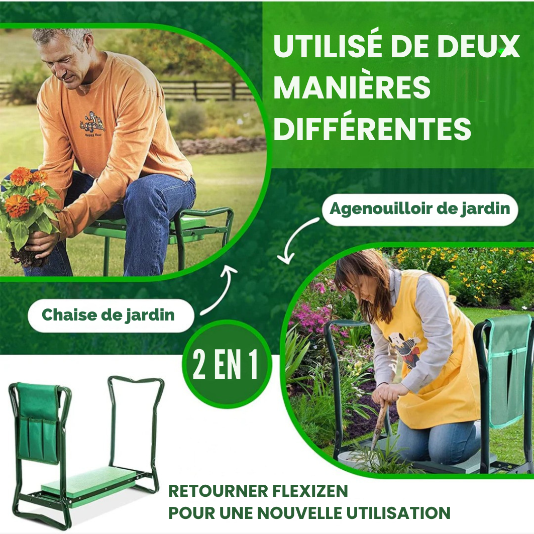 Support Bar and Seat for Gardening