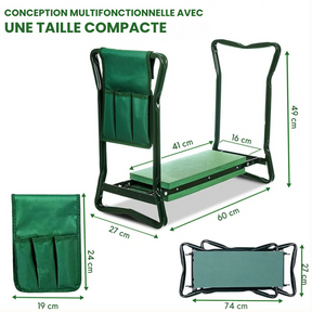 Support Bar and Seat for Gardening